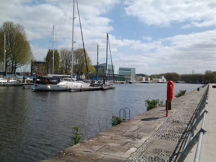 Promenade piétonne devant le logement