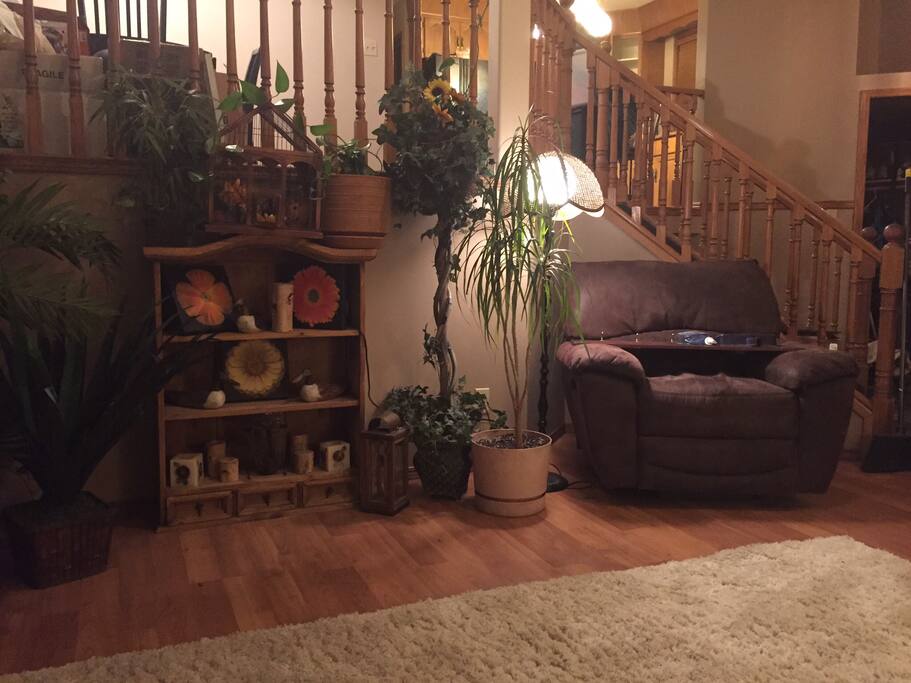 Stairs to kitchen
