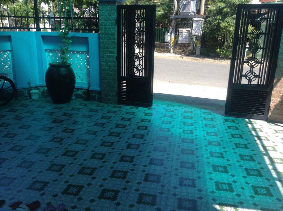 Outside parking area