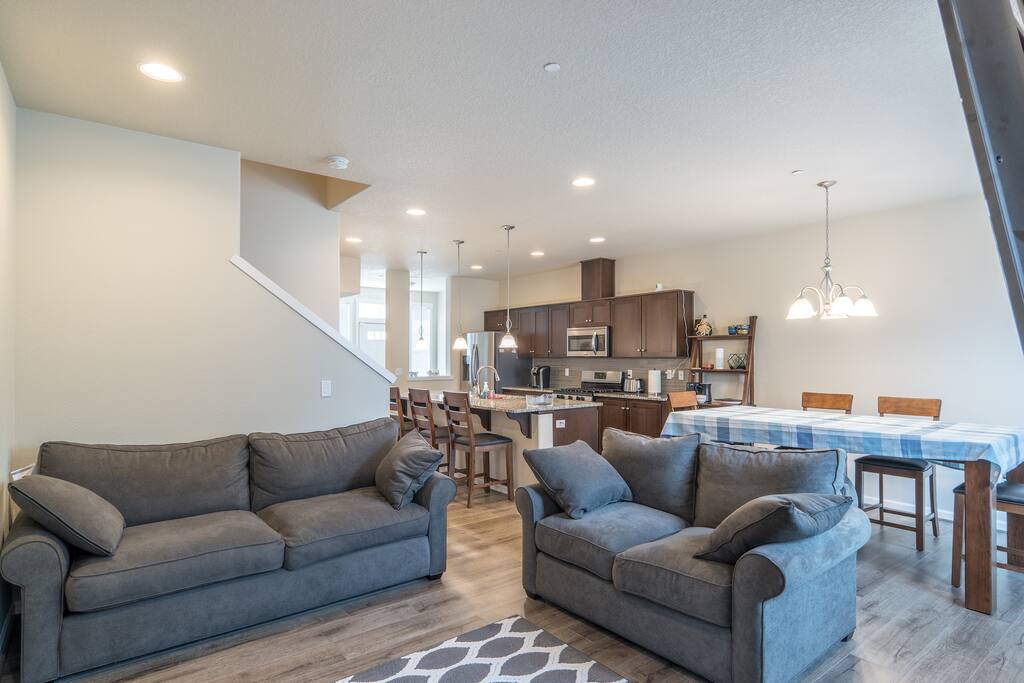 Living Room dining and kitchen