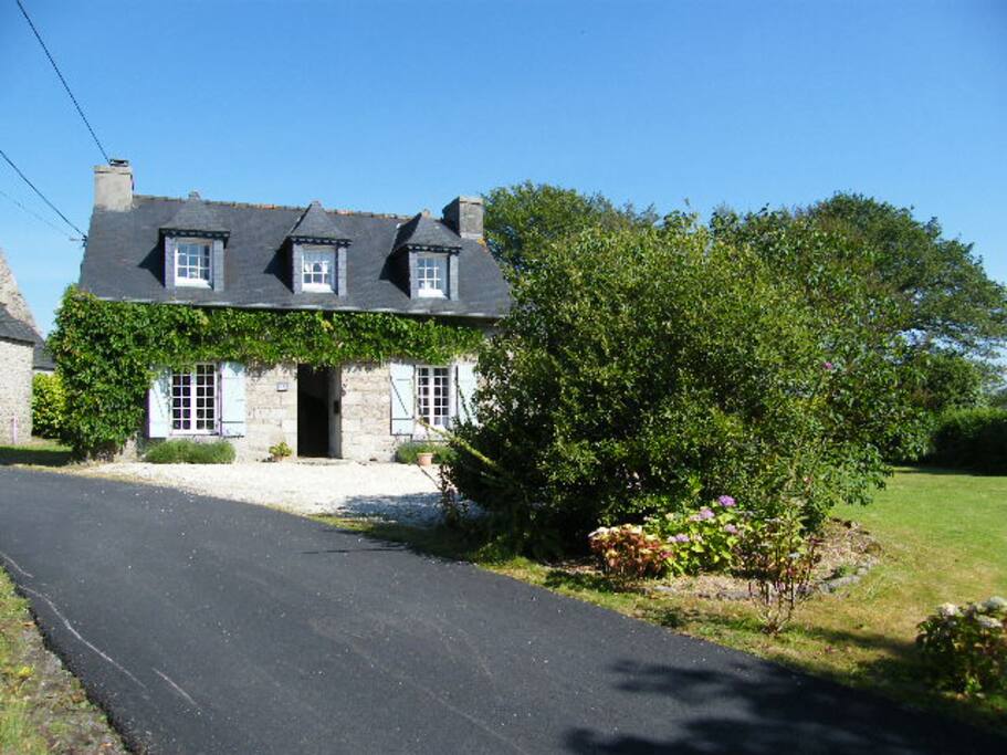 The approach to the house, via a very small private road