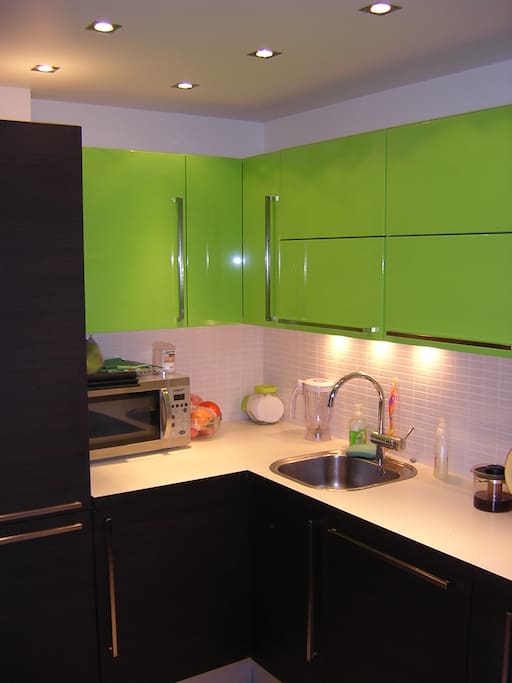 Fitted kitchen with everything needed for cooking
