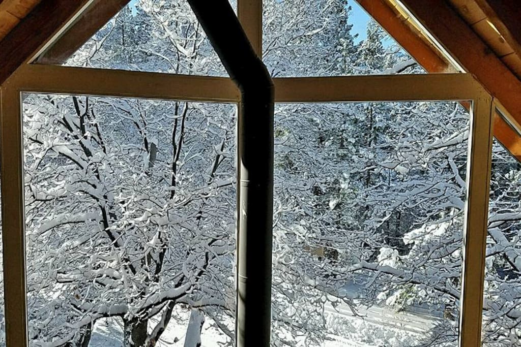 Breathtaking view from loft windows.