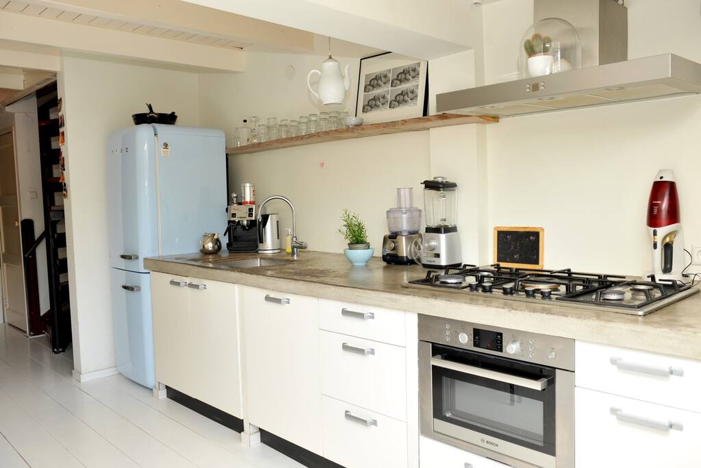 Spacious and modern open kitchen
