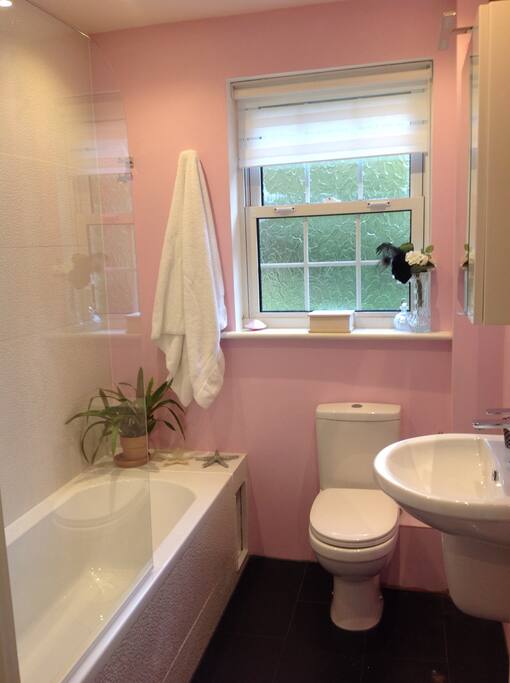 Private bathroom - under floor heating, heated towel rail, power shower.