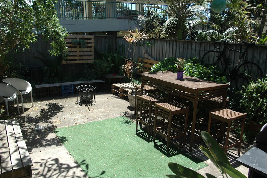Back garden area