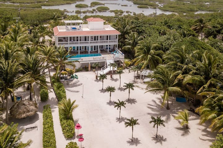 Villa Aurora Belize – Private Beach, Pool & Dock