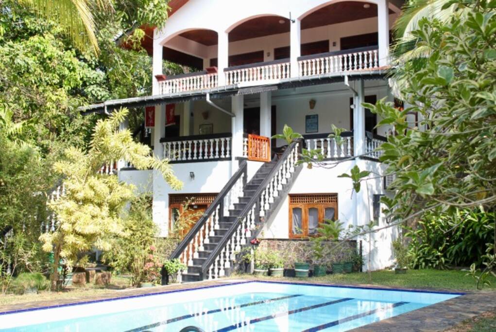 View from around the pool