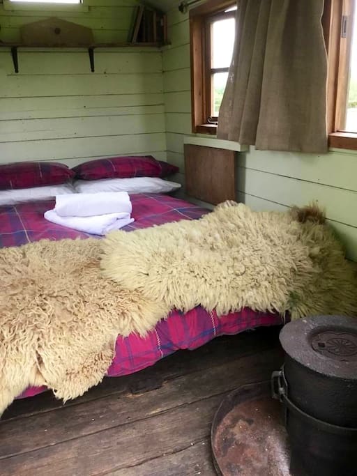 A comfortable bed awaits