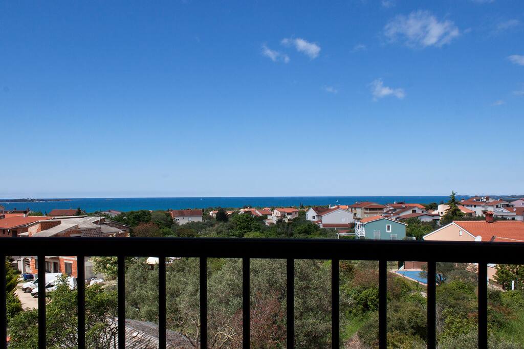 view from the balcony