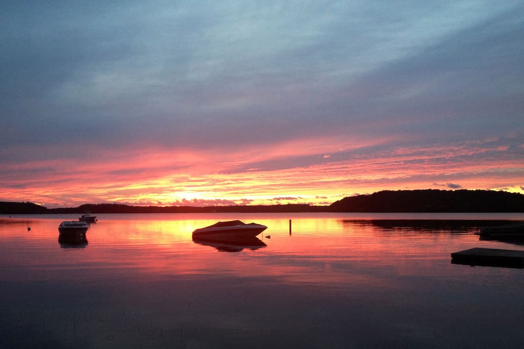 Sunset over Long Pond