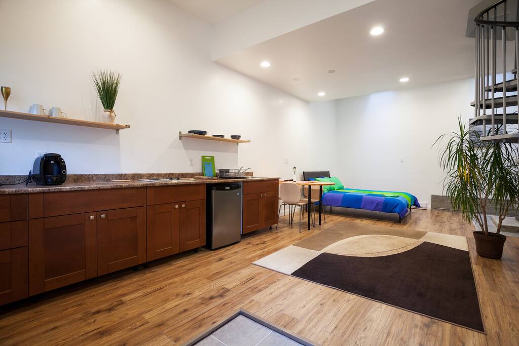Studio style kitchen/dining