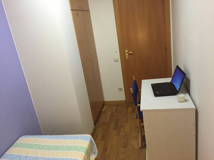 Very big closet and your necessary desk