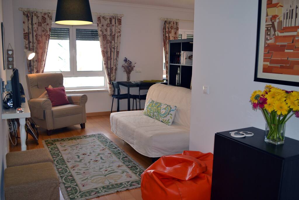 sofa bed for two and a reclining chair