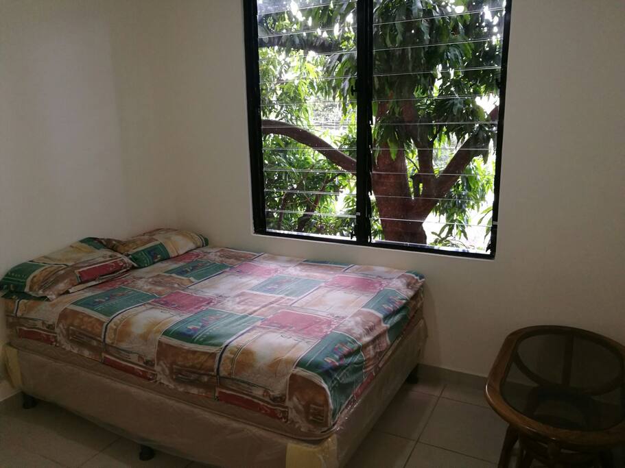 bedroom and bed available