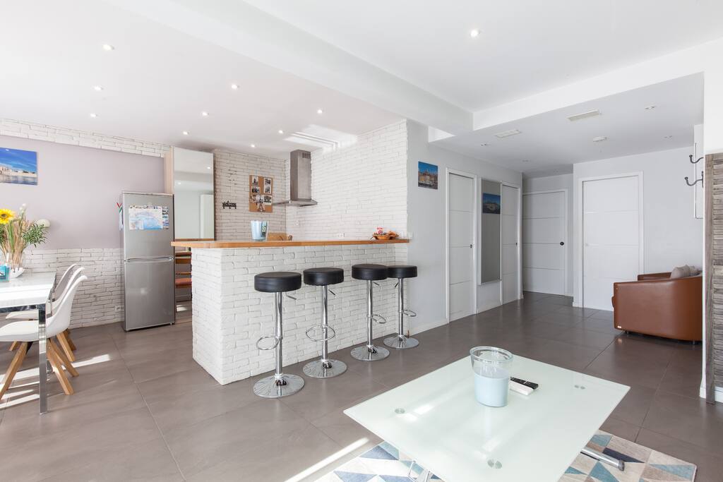 Open plan kitchen
