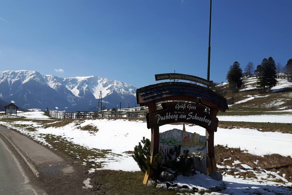 Ankunft in Puchberg am Schneeberg