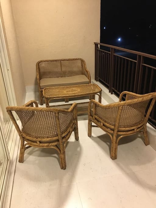 Large sit out in the balcony for an amazing green valley view
