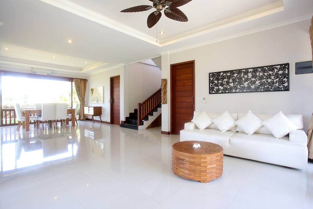 Lounge and dining area.