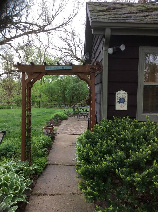 Entrance to unit
