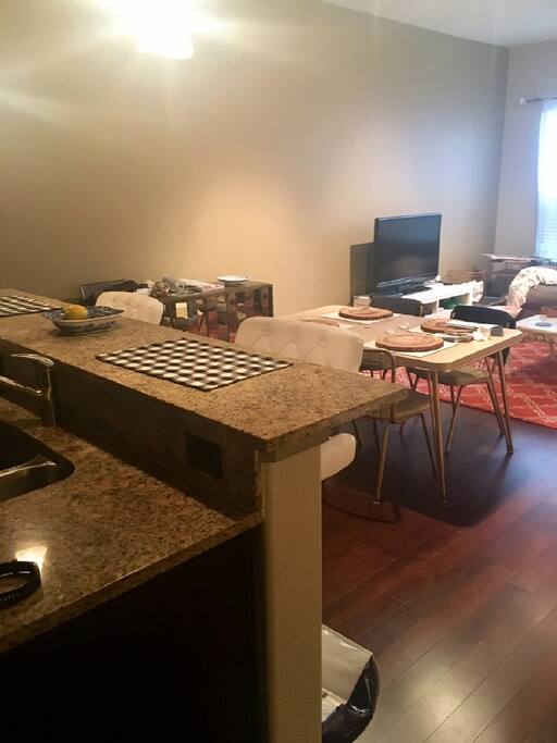 Open Kitchen / Dining / Living area