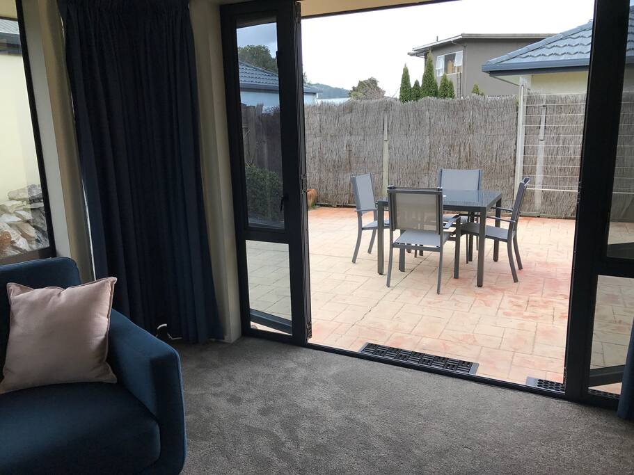 Patio and BBQ area