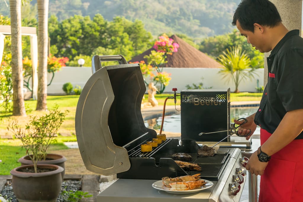 Luxury Villas Phuket In Villa Restaurant Barbeque