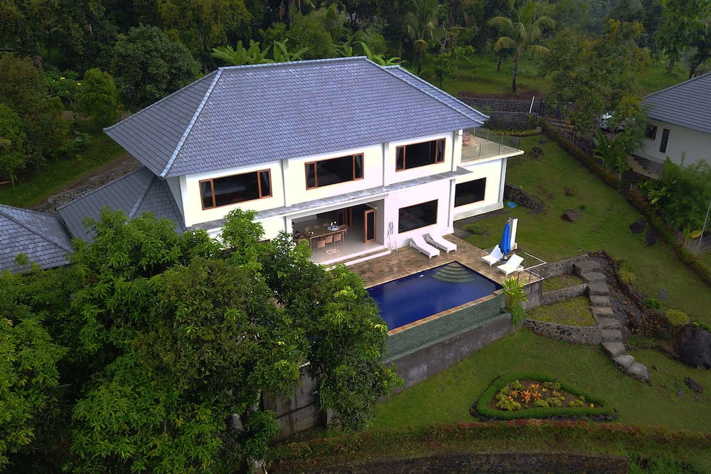 Aerial View of the Villa