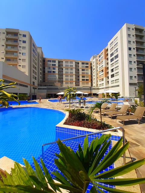 Popular Airbnb listing: ParkVeredas - View of Pools - 5th Floor in Rio Quente