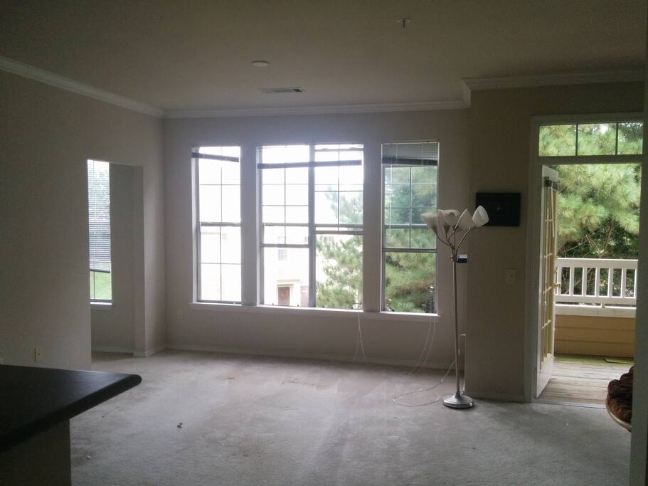 Big, airy living room