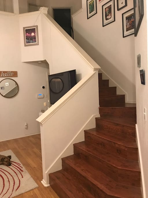 Stairs to second floor