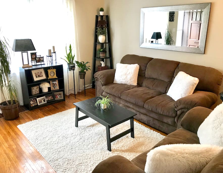 Living Room in Winter Decor