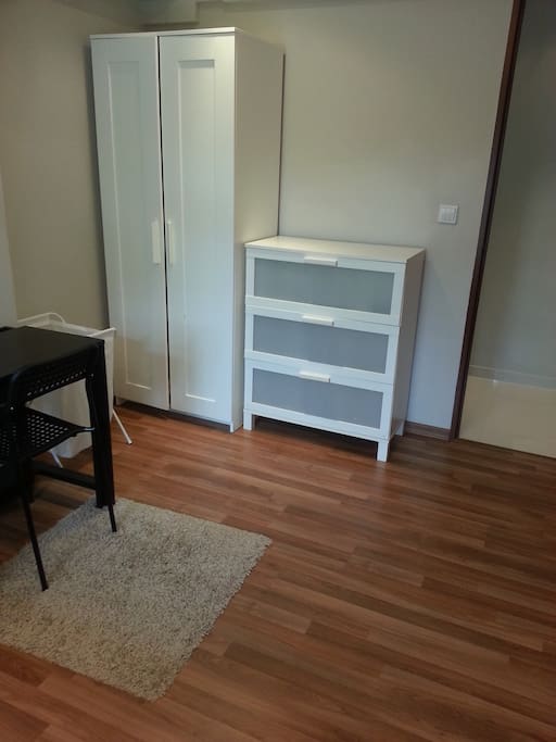 Cabinets and study table