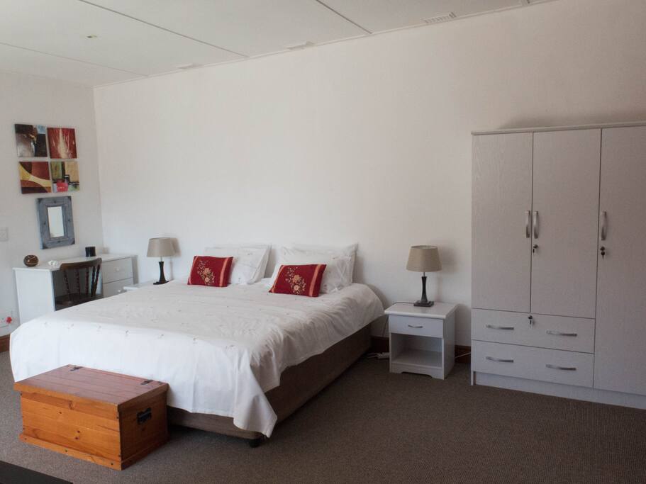 Main bedroom, King size bed.