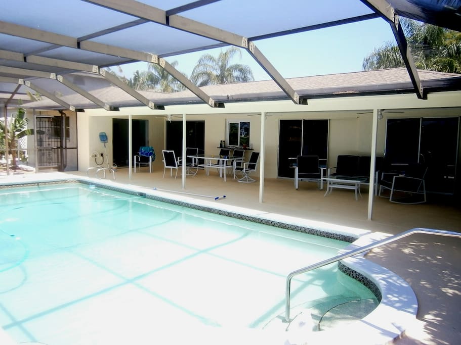 Spacious and Relaxing Lanai and Big Pool ~ Bigger than most ~ Come live the "Good Life"