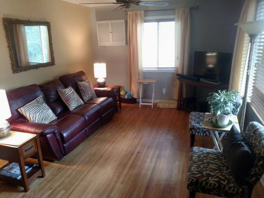 Spacious and comfortable living room.