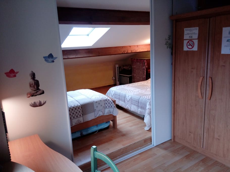 Chambre sur mezzanine