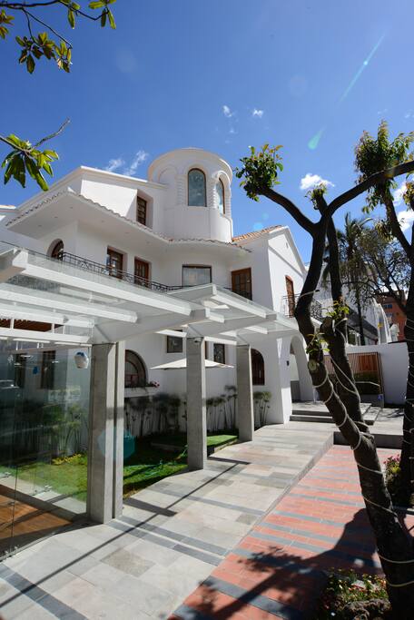 Vista externa de la casa.