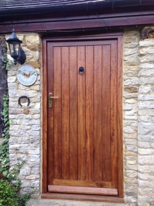 This is the front door to The Barn!
