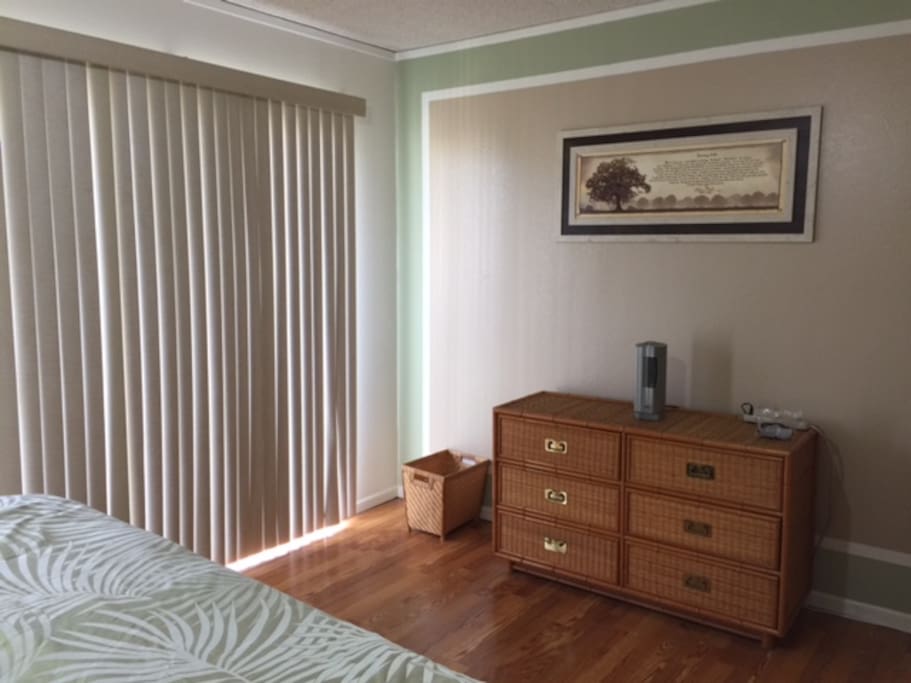 spacious bedroom - can fit an air mattress
