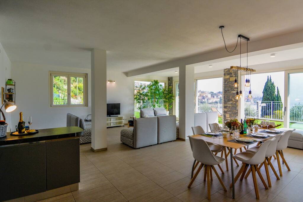 Lounge dining area with open plan kitchen ground floor