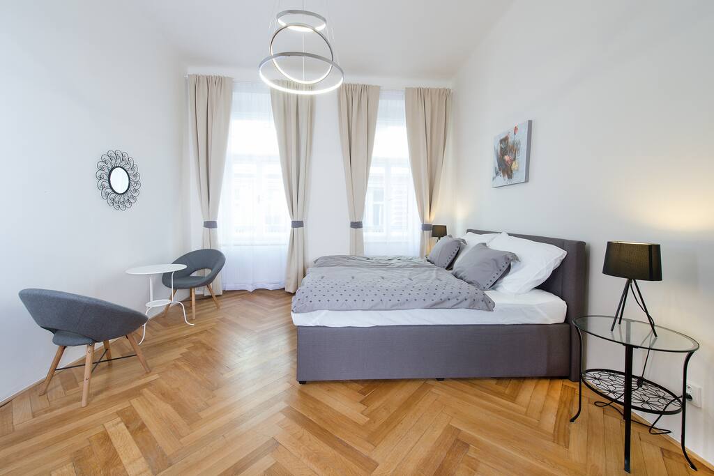 2nd bedroom: King size bed, coffee table