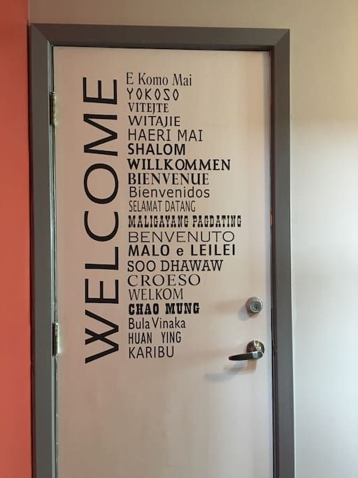 Welcome to the apartment!