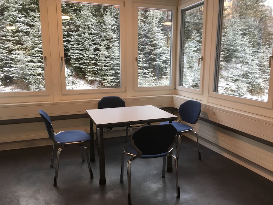 Eating area in the kitchen