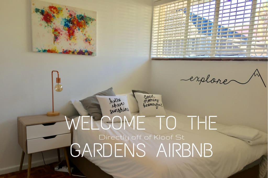 Welcome to our super central Airbnb! Located right off of Kloof St, it is the perfect place to base your holiday!