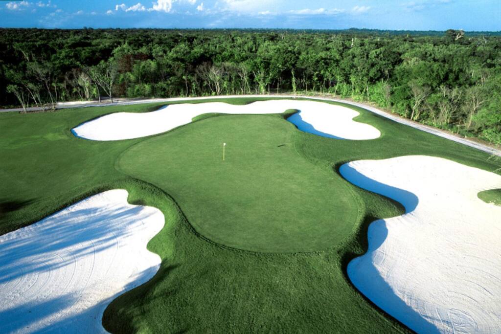 18 holes golf course within resort