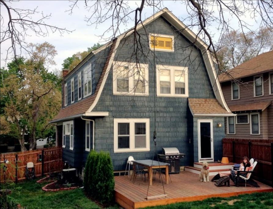 Backyard in daylight.