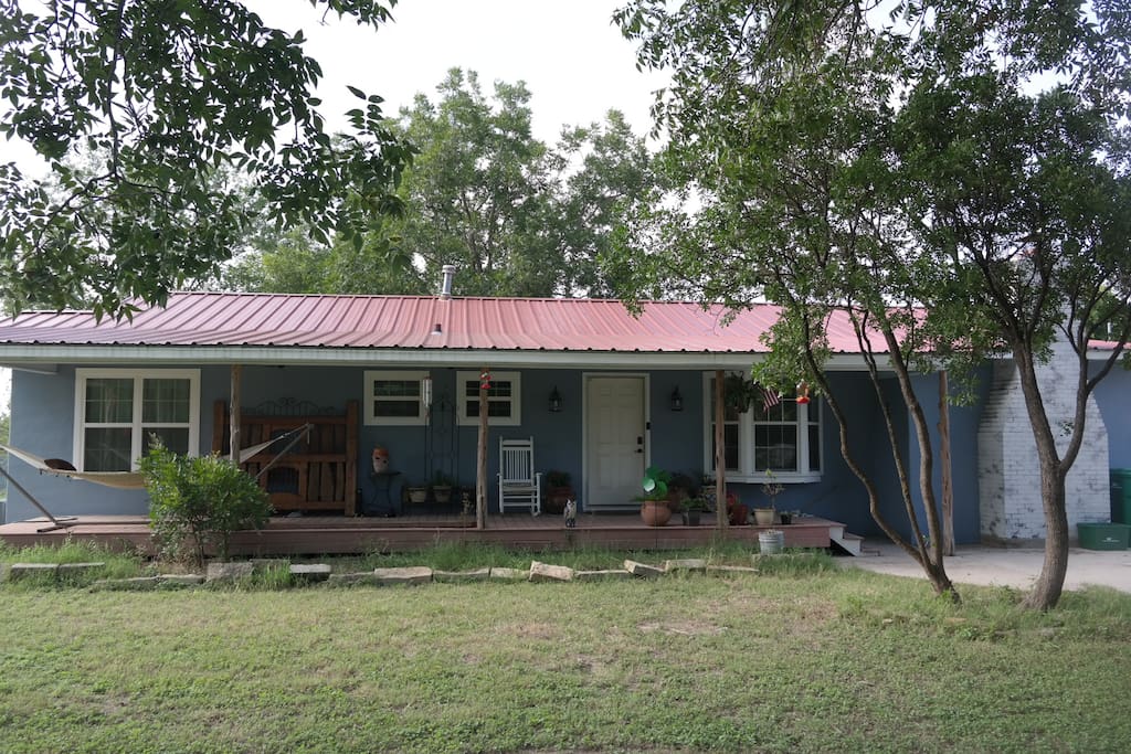 Enjoy sipping on your coffee on the front porch while you watch the Texas wildlife.