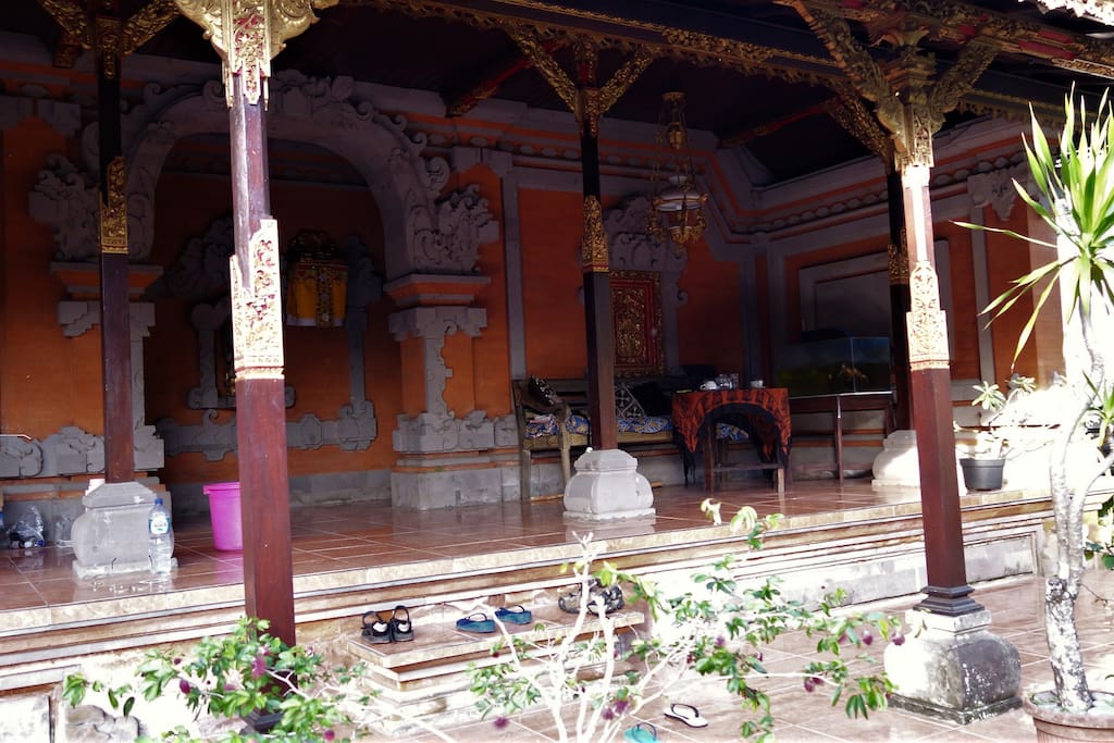 The verandah. The room is on the right.