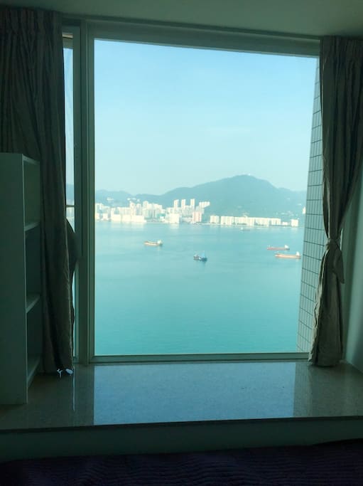 A view of Junk Bay and eastern Hong Kong Island